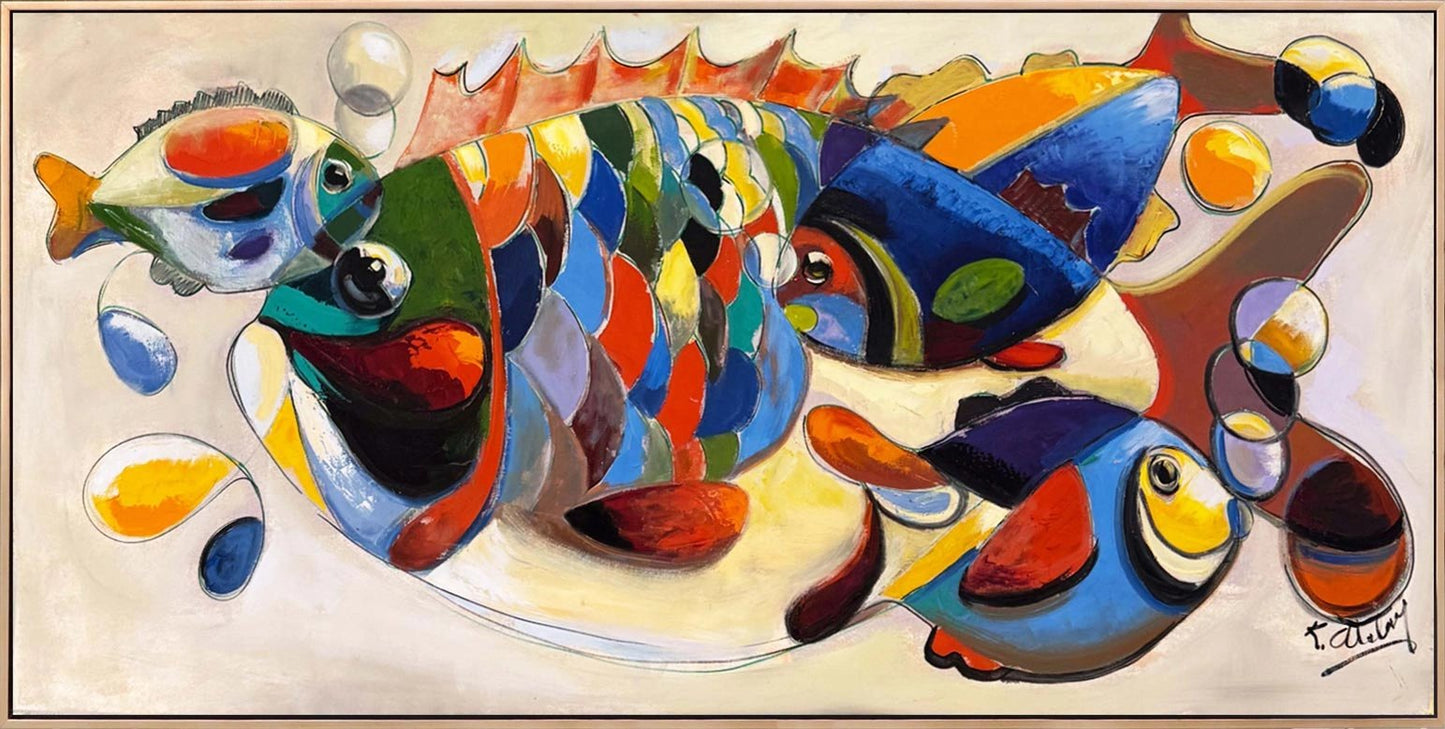 Renklerde Balık Yağlı Boya Tablosu