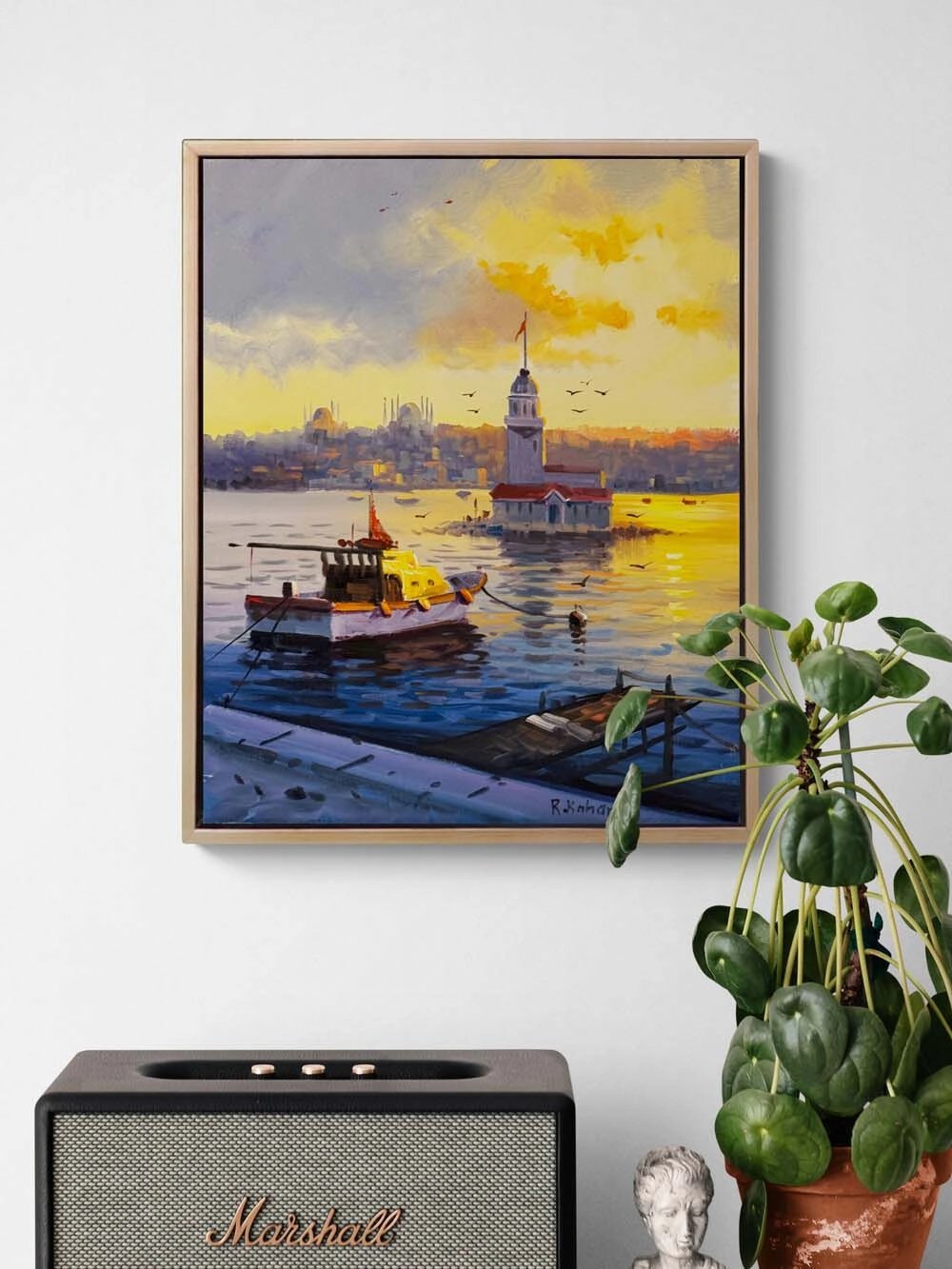 Salacak'ta Gün Sonu Yağlı Boya Tablosu