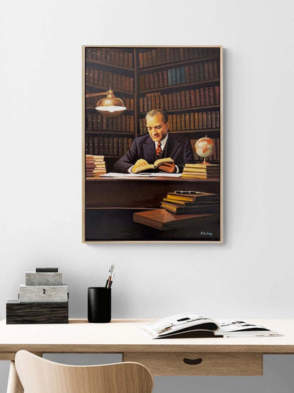 Mustafa Kemal ve Gece Yağlı Boya Tablosu