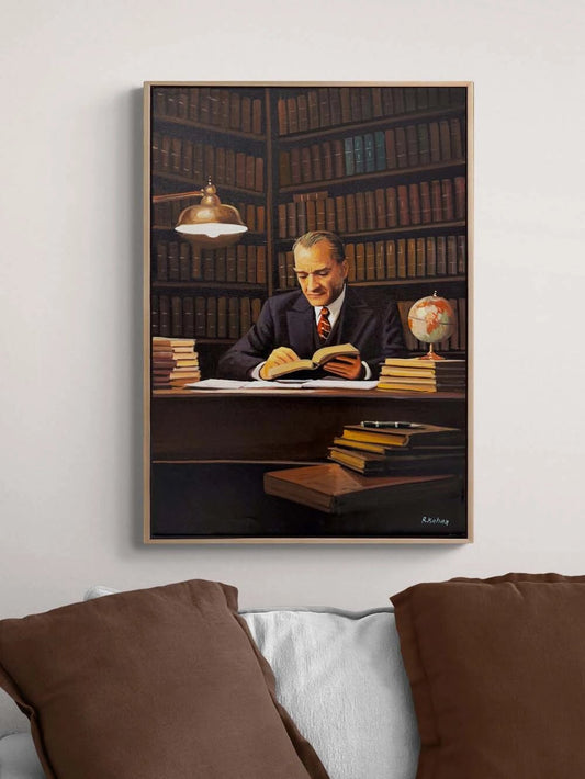 Mustafa Kemal ve Gece Yağlı Boya Tablosu