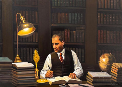 Mustafa Kemal’in Masası Yağlı Boya Tablosu