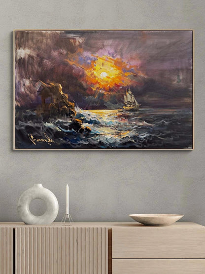 Sessiz Sular Yağlı Boya Tablosu