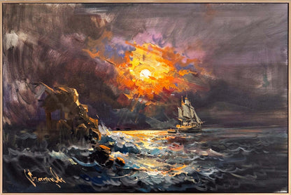 Sessiz Sular Yağlı Boya Tablosu