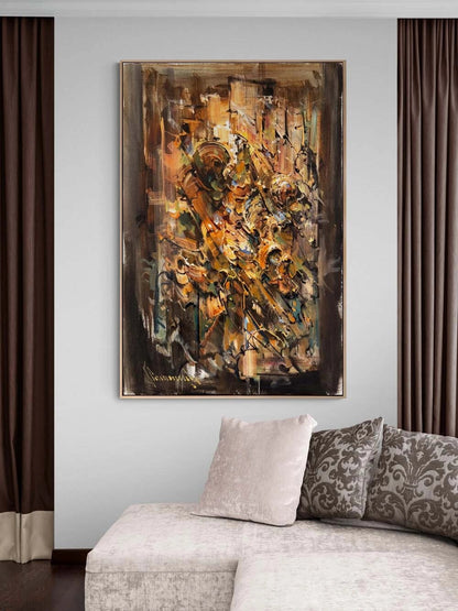 Zamanın Kıvrımı Yağlı Boya Tablosu