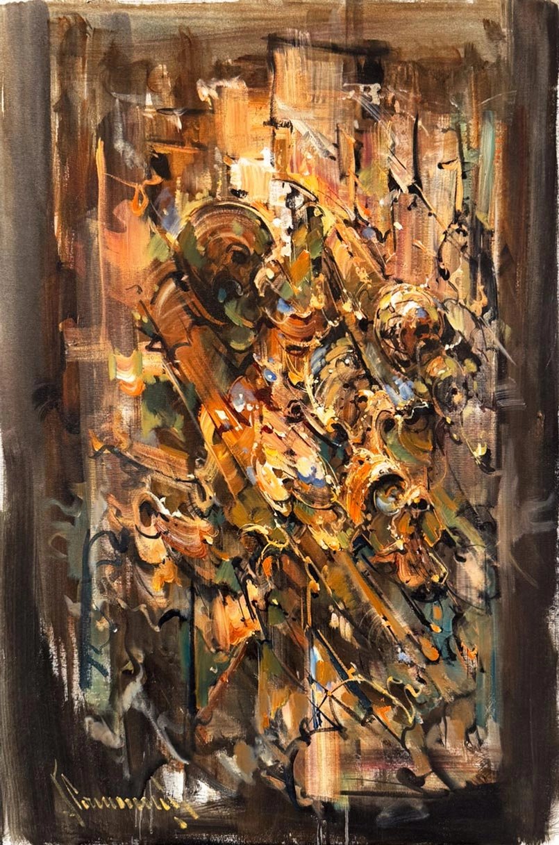 Zamanın Kıvrımı Yağlı Boya Tablosu