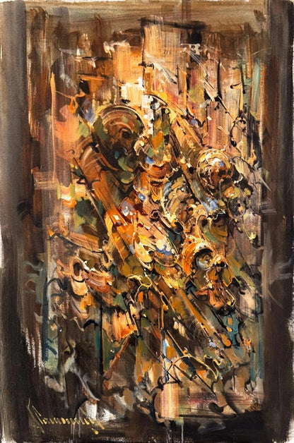 Zamanın Kıvrımı Yağlı Boya Tablosu