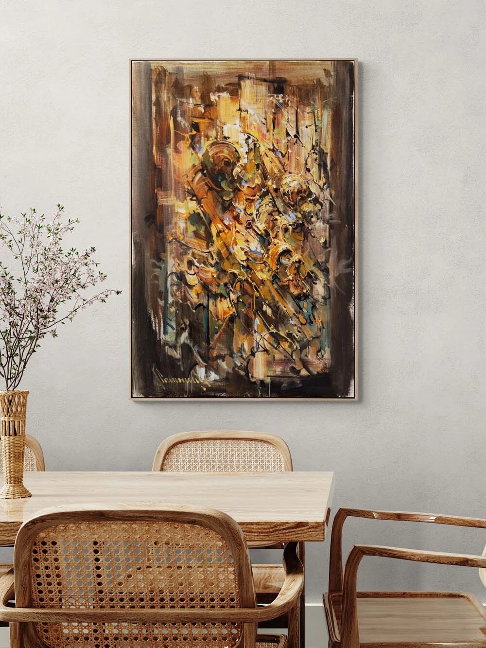 Zamanın Kıvrımı Yağlı Boya Tablosu