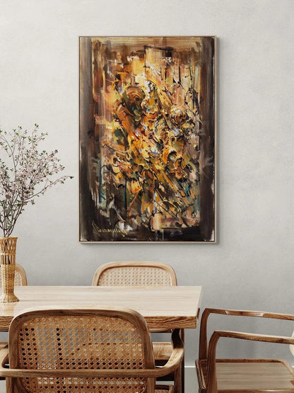 Zamanın Kıvrımı Yağlı Boya Tablosu