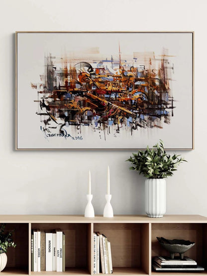 Sessiz Patlama Yağlı Boya Tablosu