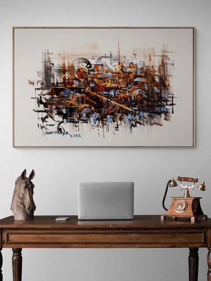 Sessiz Patlama Yağlı Boya Tablosu