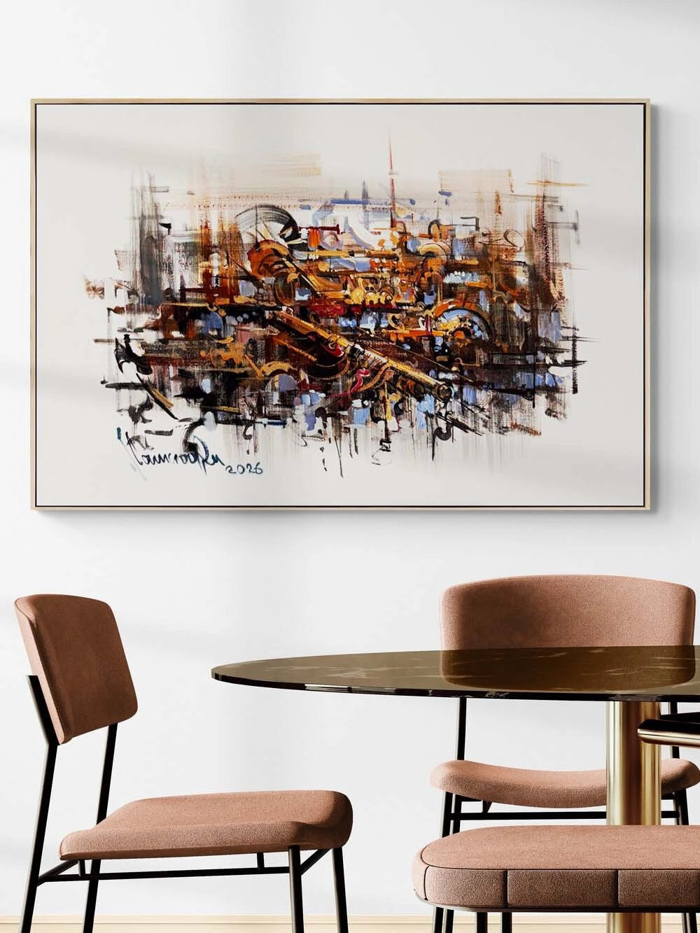 Sessiz Patlama Yağlı Boya Tablosu