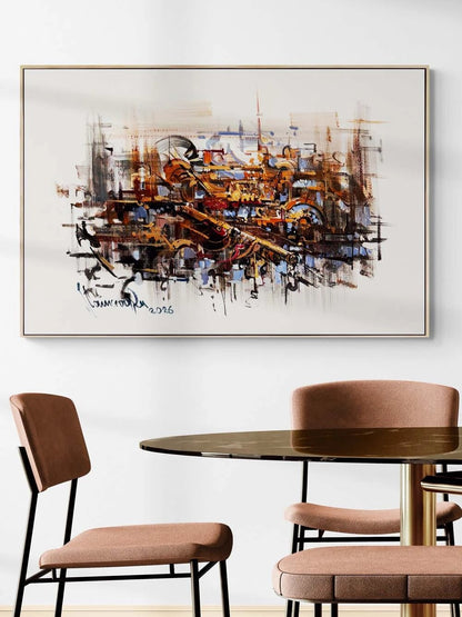 Sessiz Patlama Yağlı Boya Tablosu