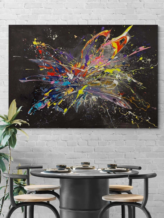 Renklerin Kırılma Anı Yağlı Boya Tablosu