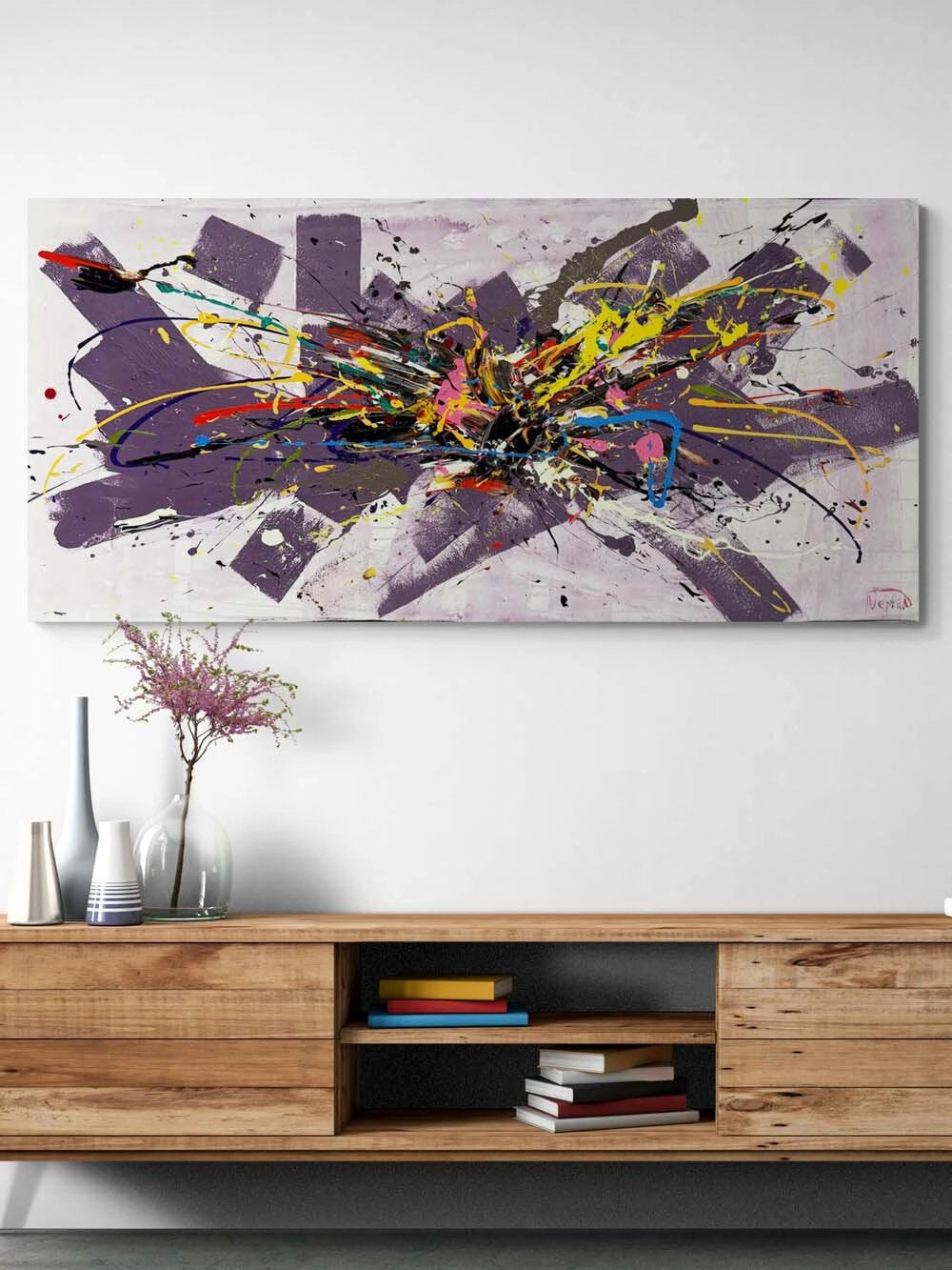 Katmanlar Serisi Yağlı Boya Tablosu