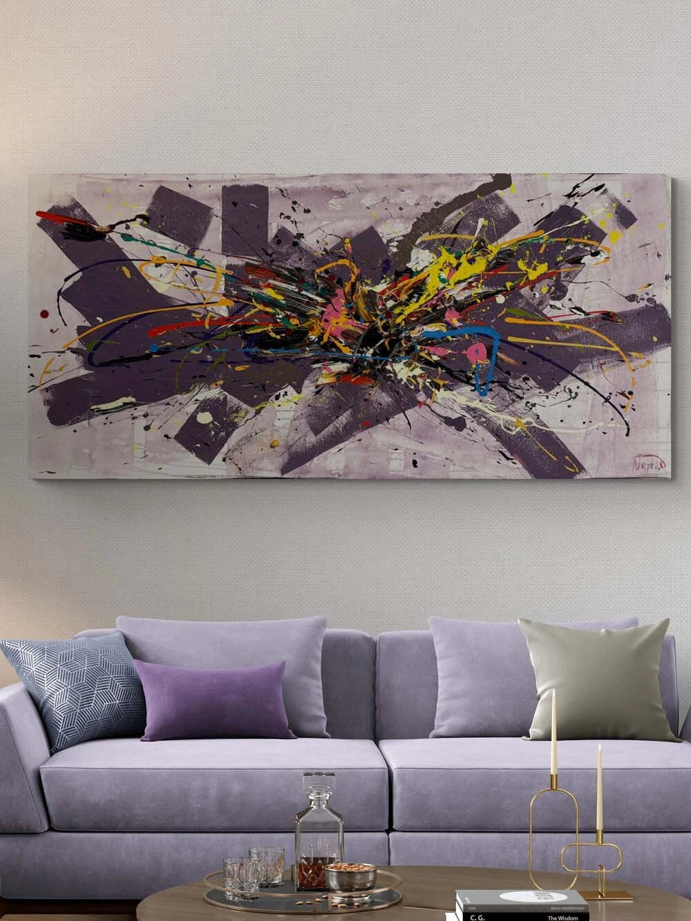 Katmanlar Serisi Yağlı Boya Tablosu