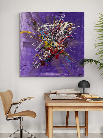 Zamansız Ritim Yağlı Boya Tablosu