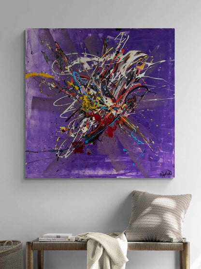 Zamansız Ritim Yağlı Boya Tablosu