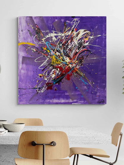 Zamansız Ritim Yağlı Boya Tablosu