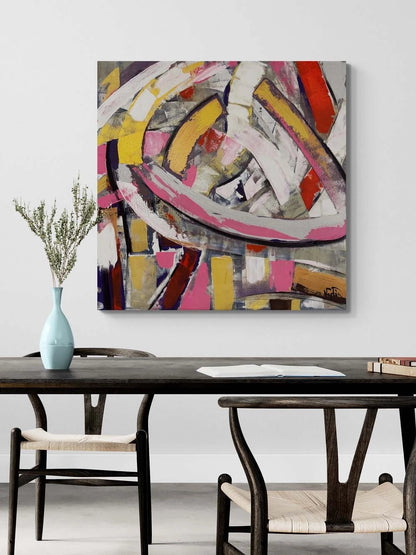 Form Çalışması Yağlı Boya Tablosu