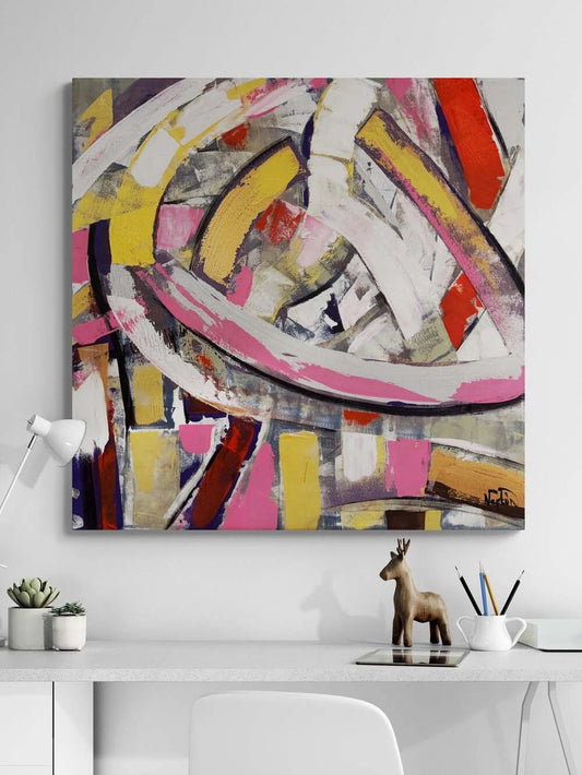 Form Çalışması Yağlı Boya Tablosu