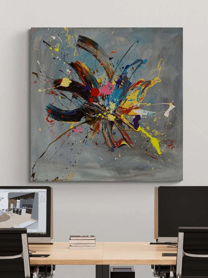 Soyut Alan Yağlı Boya Tablosu