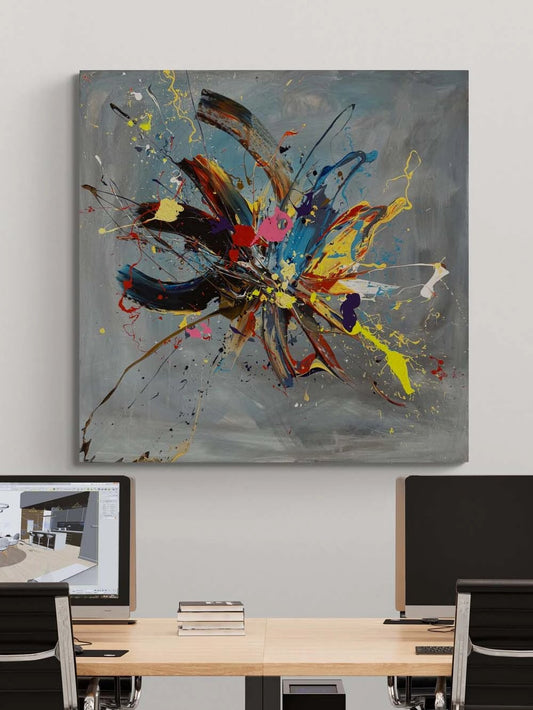 Soyut Alan Yağlı Boya Tablosu