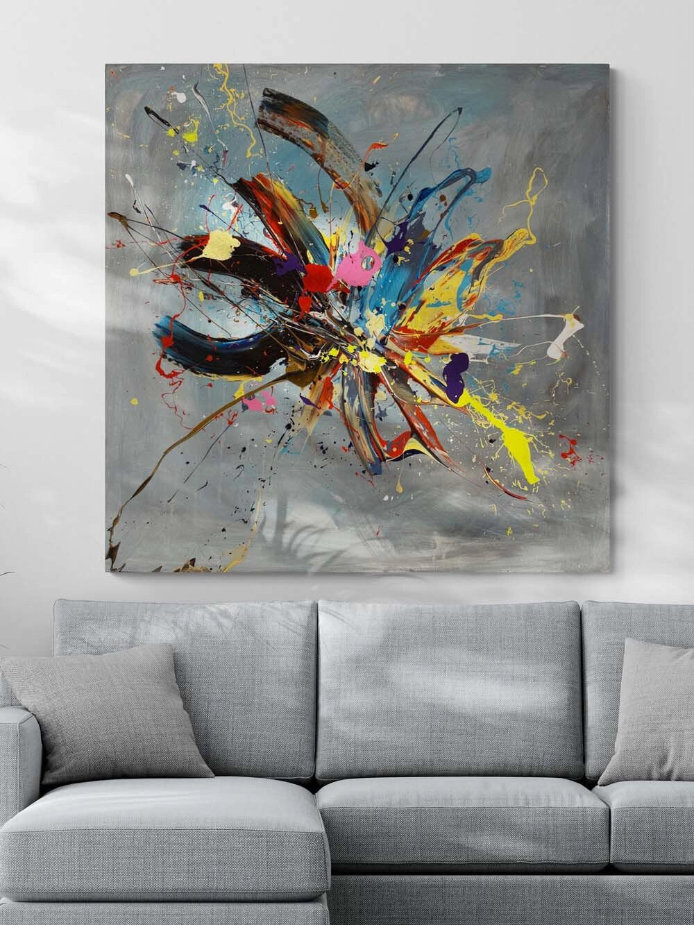 Soyut Alan Yağlı Boya Tablosu