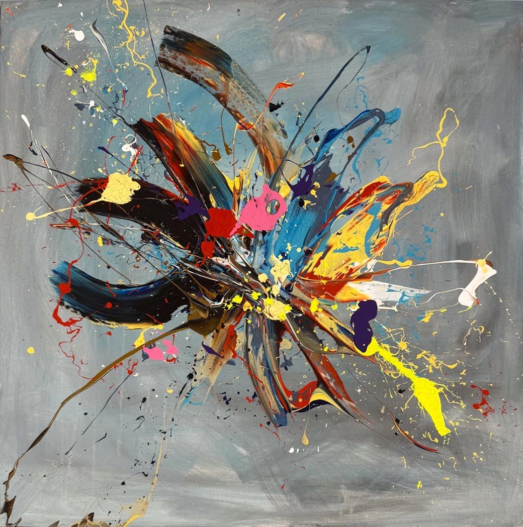 Soyut Alan Yağlı Boya Tablosu