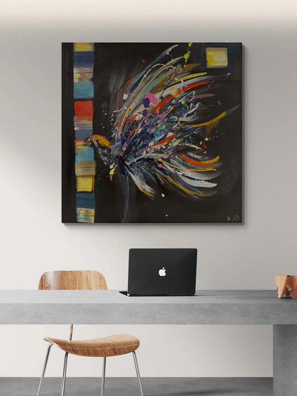 Hür Kanatlar Yağlı Boya Tablosu