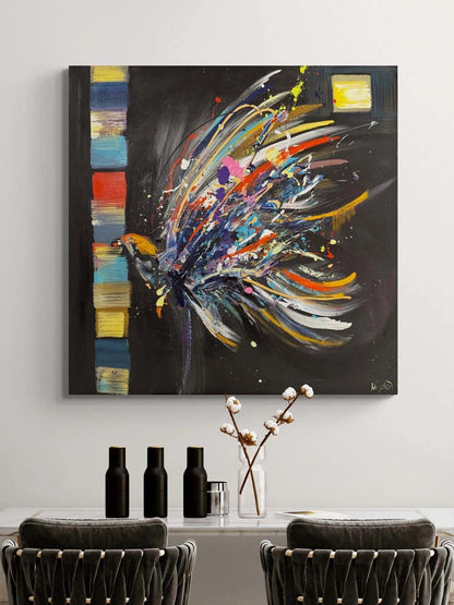 Hür Kanatlar Yağlı Boya Tablosu