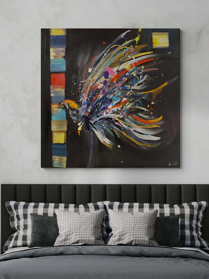 Hür Kanatlar Yağlı Boya Tablosu