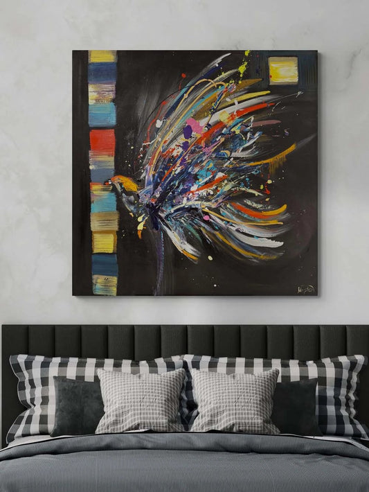 Hür Kanatlar Yağlı Boya Tablosu