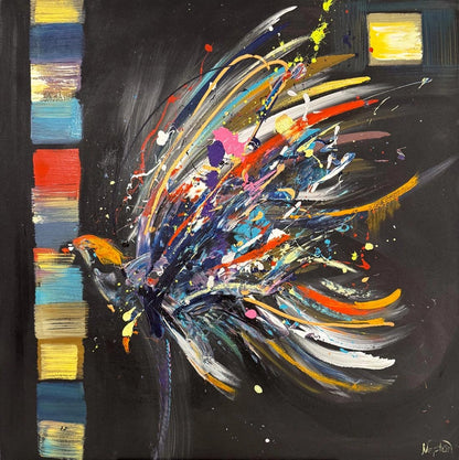 Hür Kanatlar Yağlı Boya Tablosu