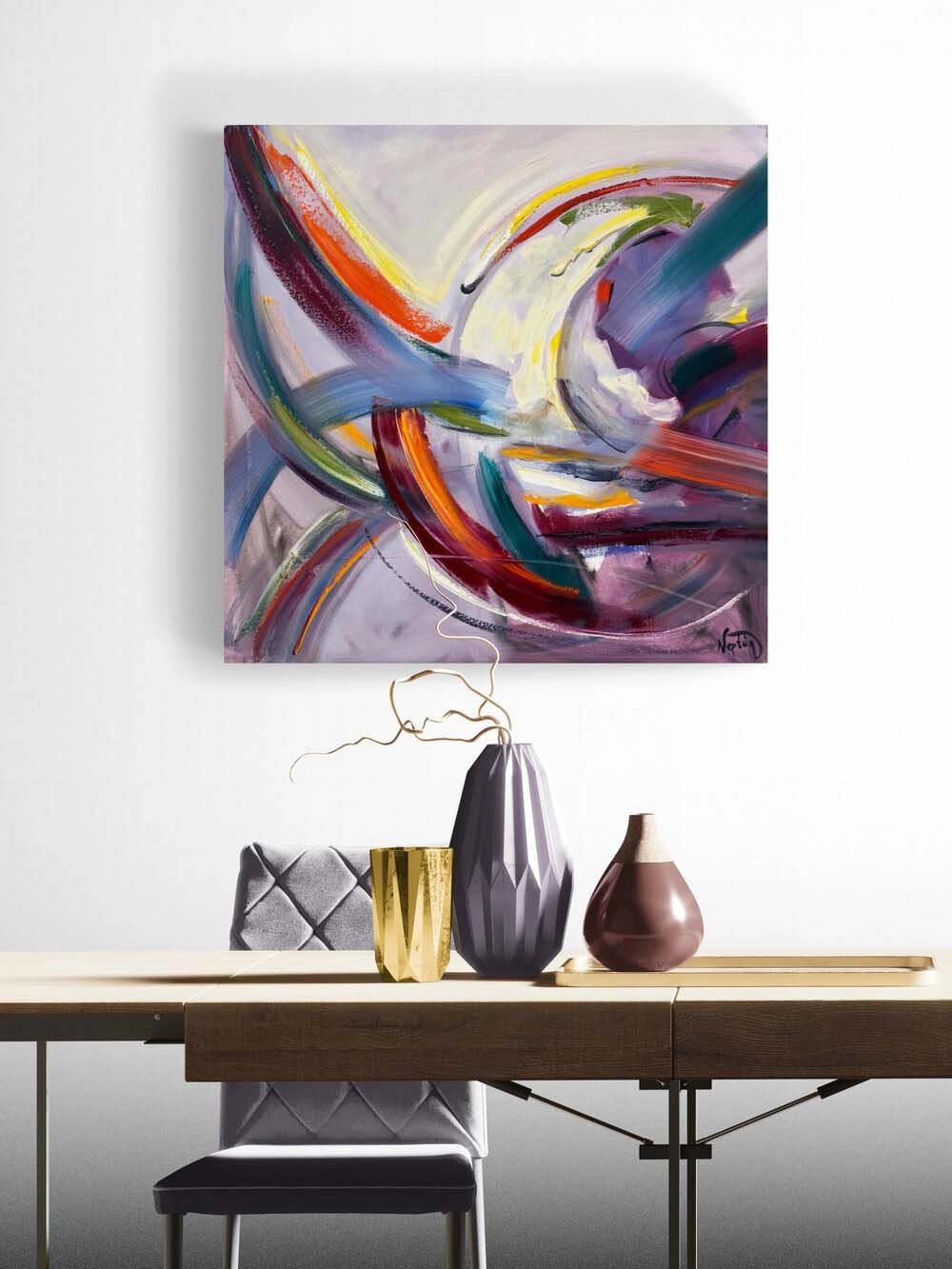 Renk ve Boşluk Yağlı Boya Tablosu