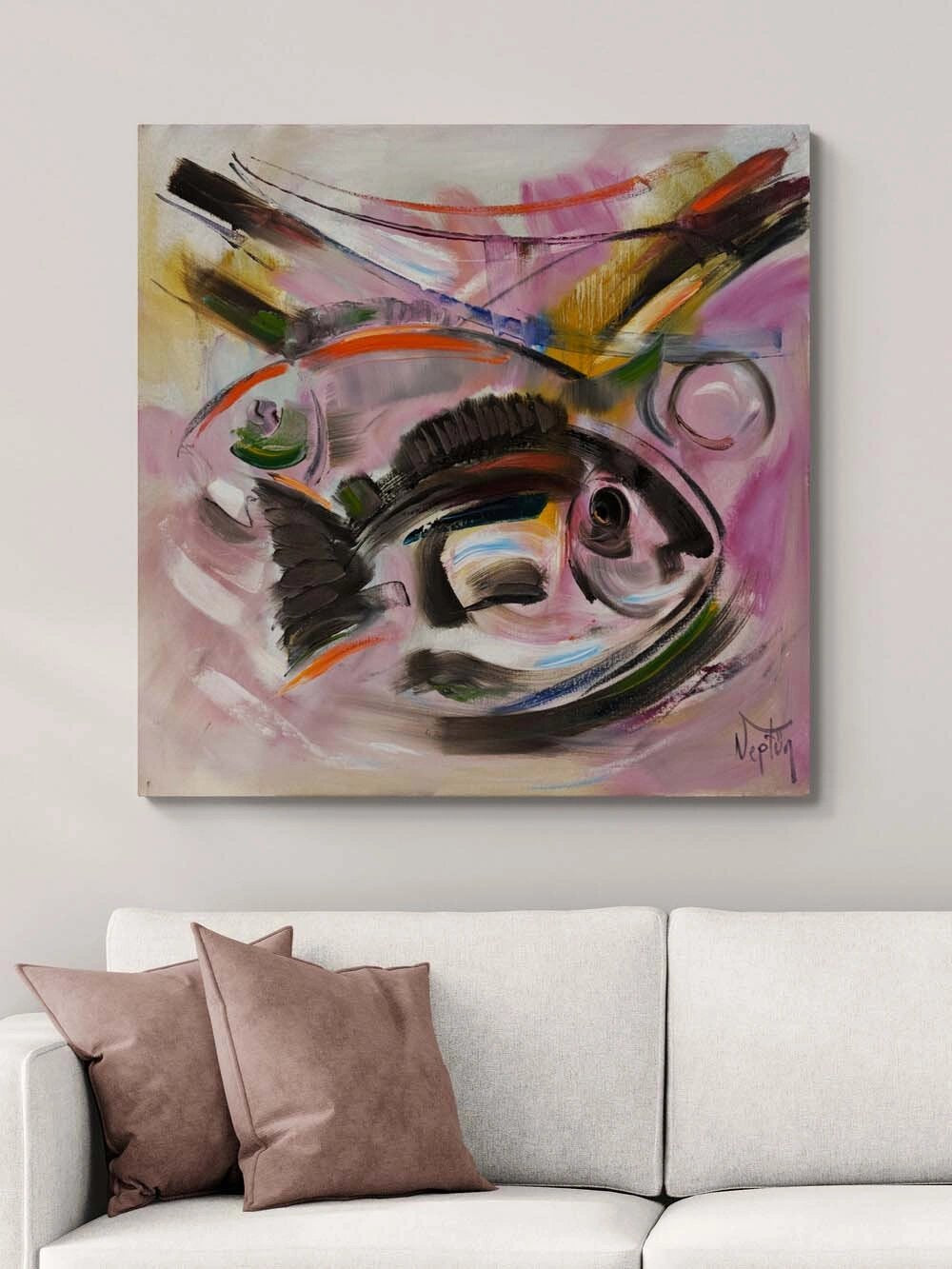 Dinamik Alan Yağlı Boya Tablosu