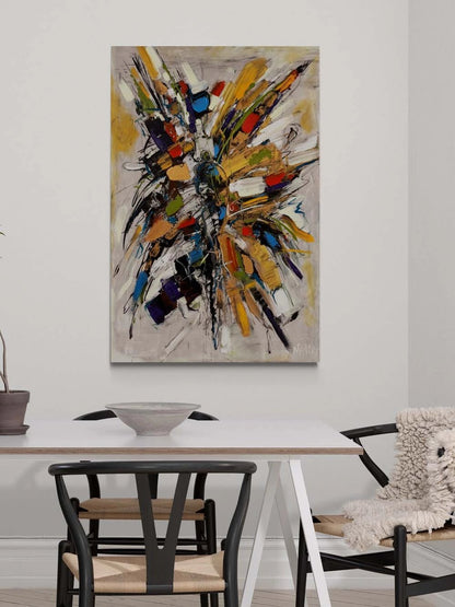 Bir Anın Parçaları Yağlı Boya Tablosu