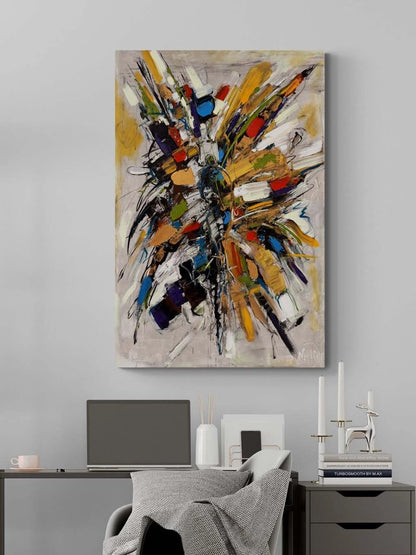 Bir Anın Parçaları Yağlı Boya Tablosu