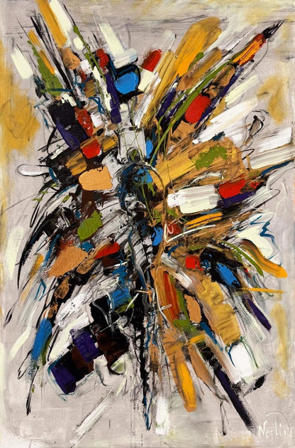 Bir Anın Parçaları Yağlı Boya Tablosu