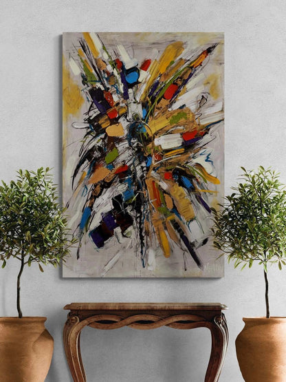 Bir Anın Parçaları Yağlı Boya Tablosu