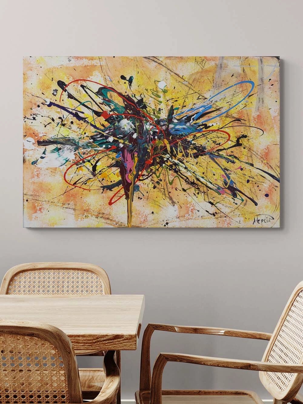 İçsel Renk Akışı Yağlı Boya Tablosu