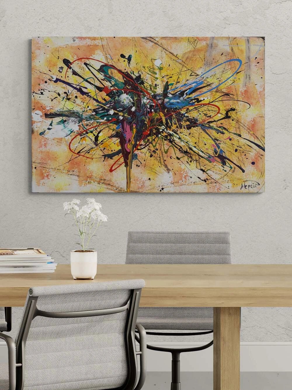 İçsel Renk Akışı Yağlı Boya Tablosu