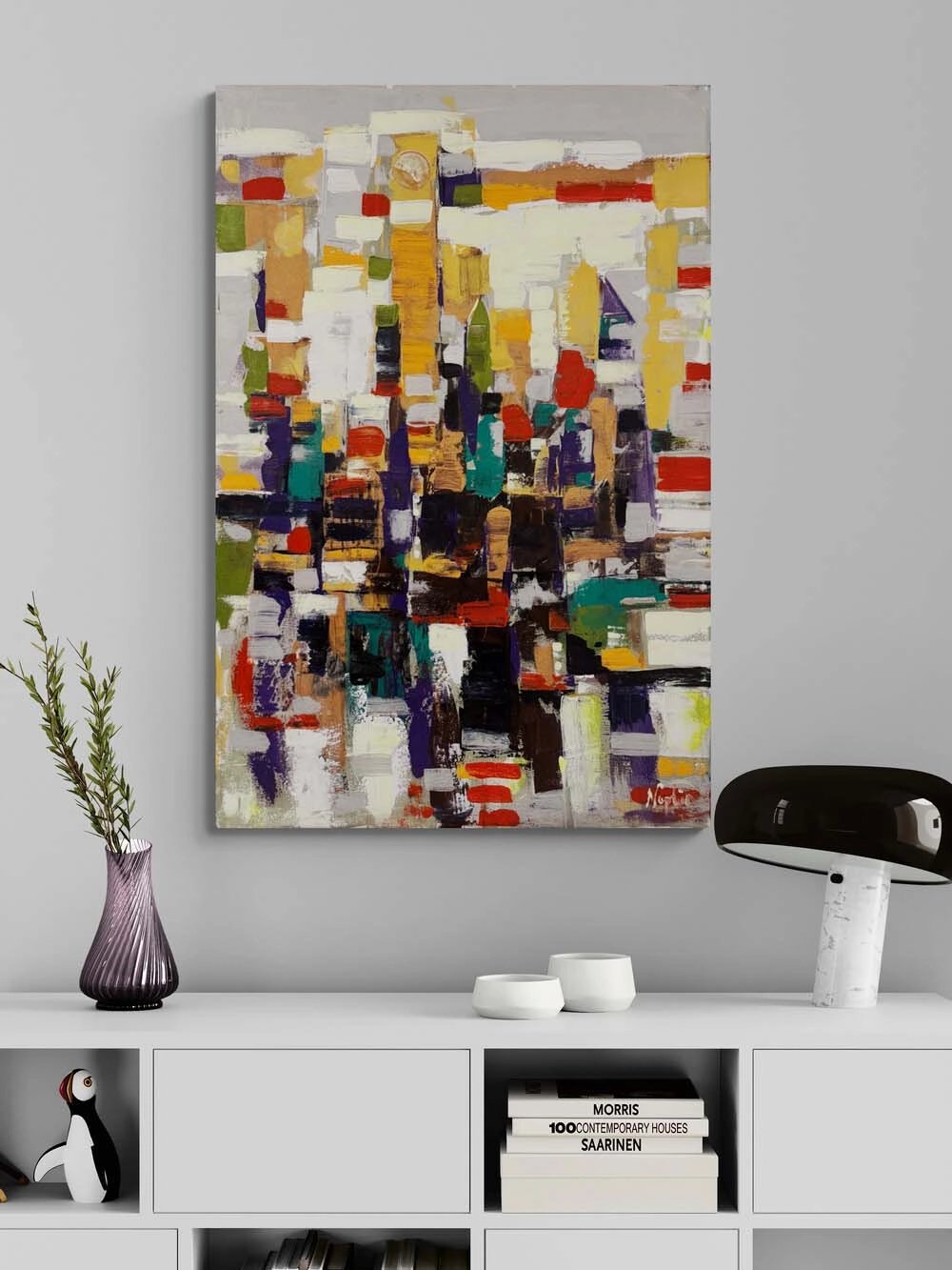 Denge Arayışı Yağlı Boya Tablosu