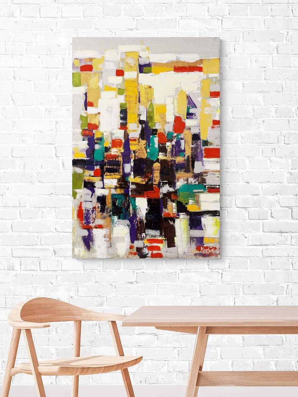 Denge Arayışı Yağlı Boya Tablosu