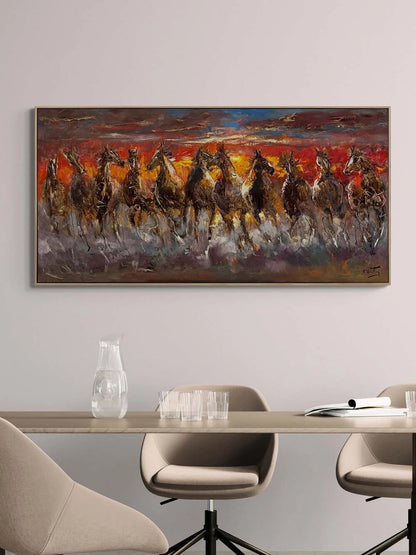 Özgürlüğe Koşanlar Yağlı Boya Tablosu