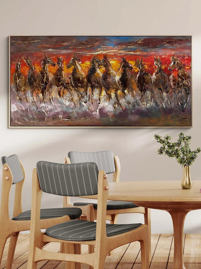 Özgürlüğe Koşanlar Yağlı Boya Tablosu