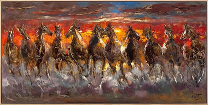 Özgürlüğe Koşanlar Yağlı Boya Tablosu