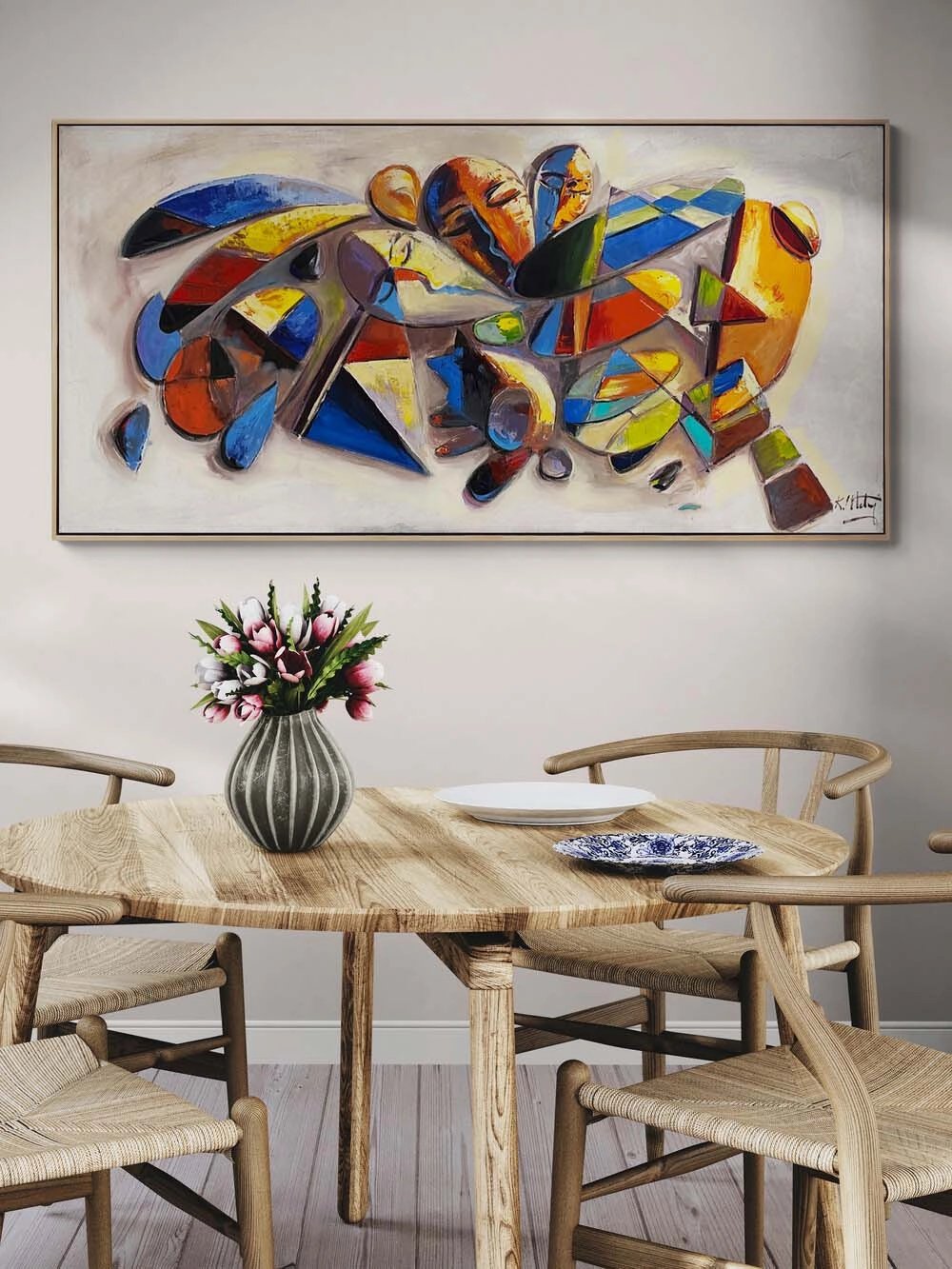 Sessiz Diyalog Yağlı Boya Tablosu