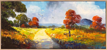 Sessiz Kır Yağlı Boya Tablosu