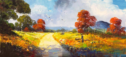 Sessiz Kır Yağlı Boya Tablosu