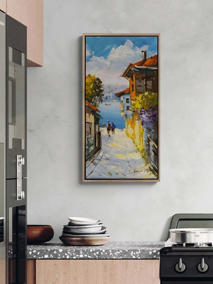 Boğazda Bahar Yağlı Boya Tablosu